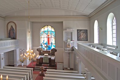 Innenraum der St.-Jacobi-Kirche Hamwarde - Copyright: Manfred Maronde